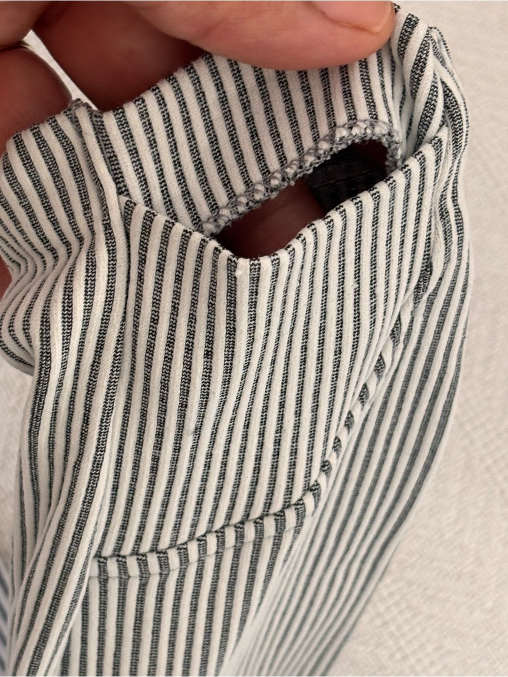 🔴Athleta Light Gray Ribbed Turtleneck Long Sleeve Top - Picture 7 of 8